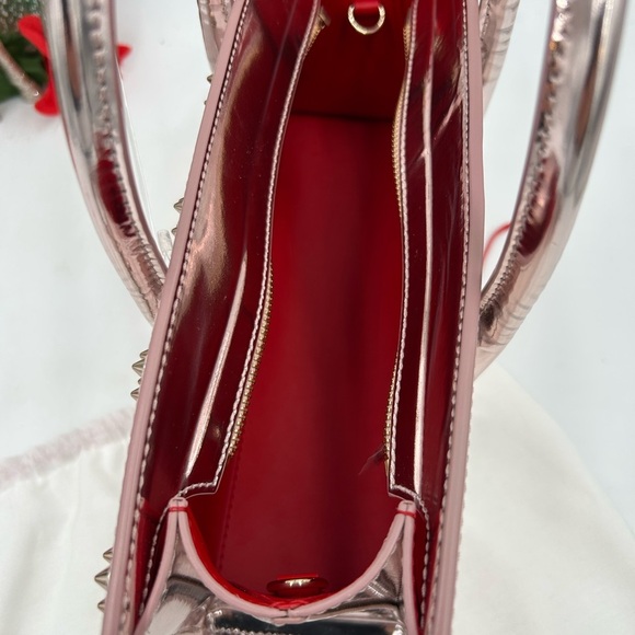 Christian Louboutin Paloma loubinthesky stud, metallic leather, baguette bag, - Picture 8 of 15